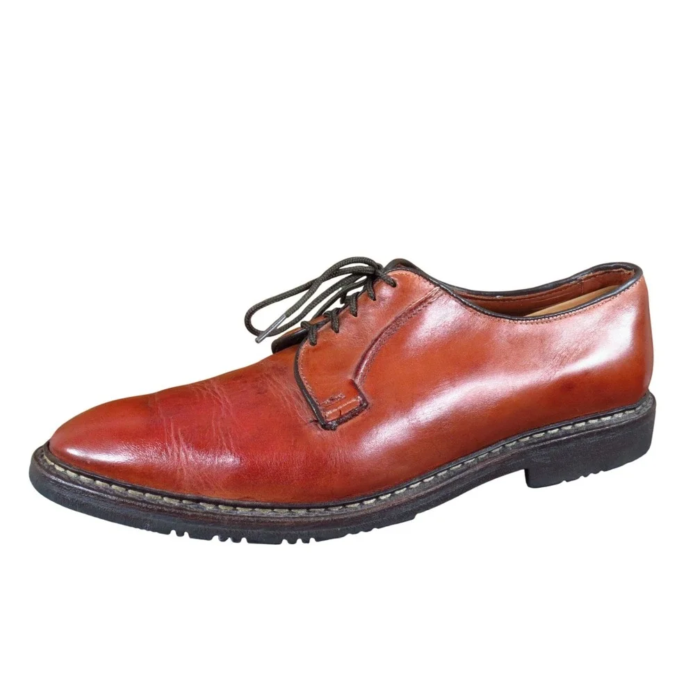 Allen Edmonds Badlands Mens‎ Derby Shoes Size 11 D Casual Comfort Brown Leather